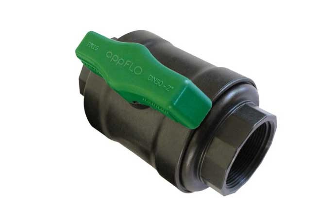 AAP appFLO Green Handle Poly Ball Valves