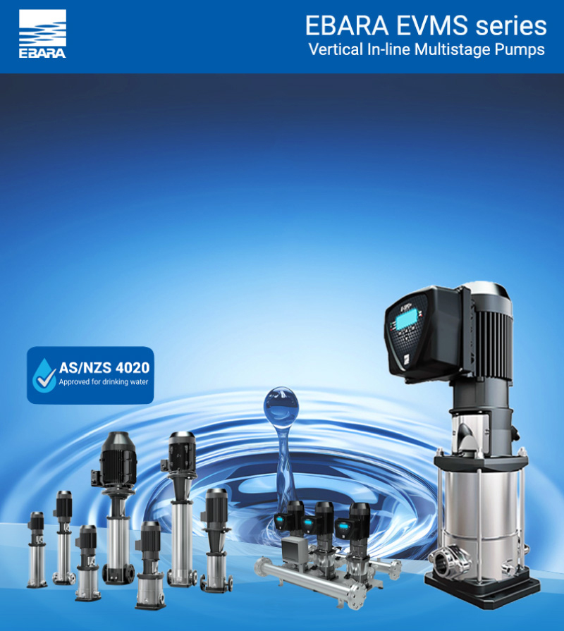 EBARA EVMS Series Vertical Multistage Pumps