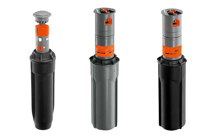 GARDENA Turbo-drive Pop-up Sprinklers – T100, T200, T380