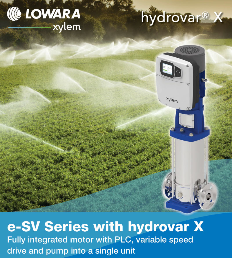 Lowara e-SV Series with hydrovar X