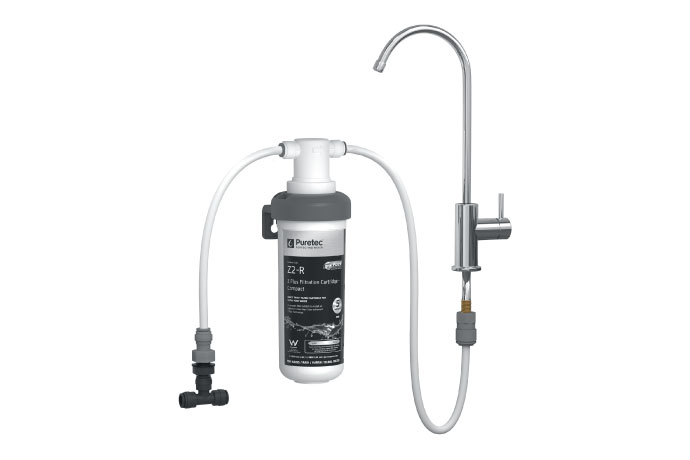 Puretec® CR-Z2 Inline Undersink Water Filter System With Faucet