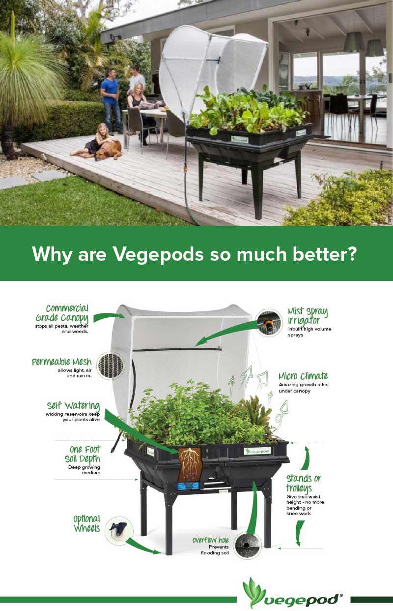 Vegepod Raised Garden Bed Kits Irrigear, Raised Vegetable Garden Kits Australia